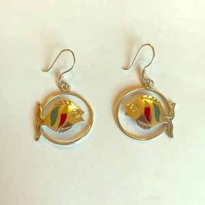 Fish Hoop Earrings
